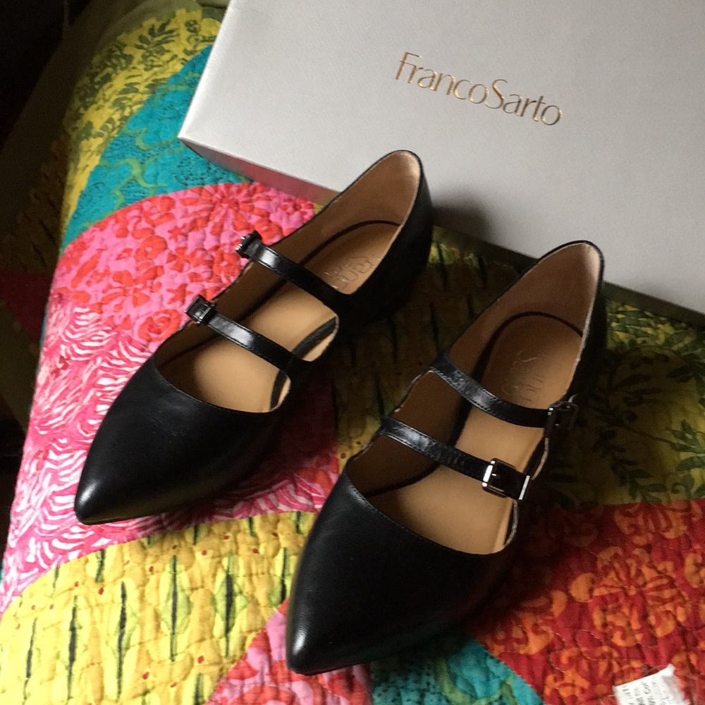 Franco Sarto double strap Mary Janes